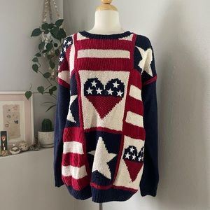 VINTAGE THICK COTTON BLEND KNIT SWEATER